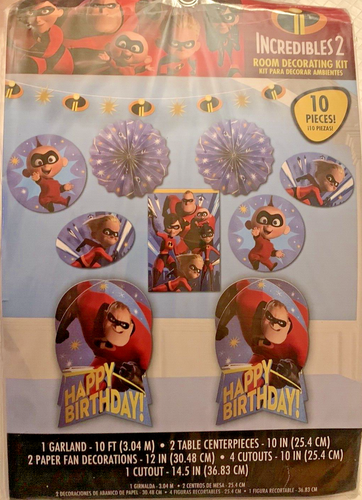 Disney Incredibles 2 Birthday Decorations Party Kit Balloons Backdrop HUGE LOT - Picture 3 of 14