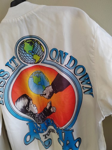 Chaqueta de satén vintage Alabama Band años 90 Pass It On Down Tour M Swingster Country - Imagen 11 de 13