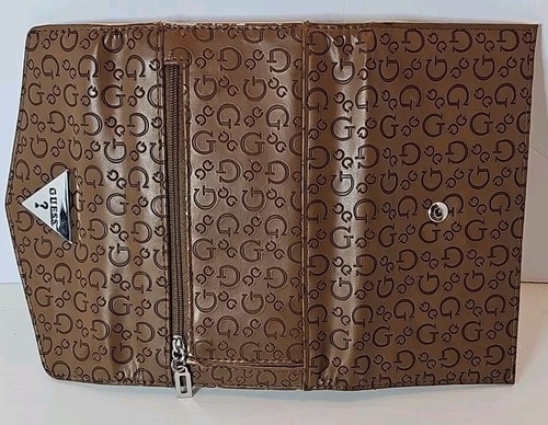 Cartera Guess Basira SHC EX860151 Marrón Polvoriento Beige Mujer Bolso sin asas Triple Cartera - Imagen 7 de 12