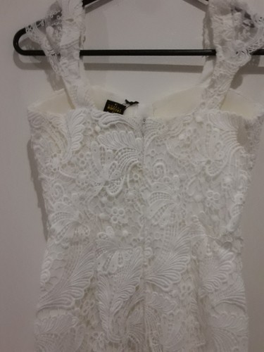 Passion Fusion Dress Cocktail XS 6 Party Womans Bodycon White Lace New Tags - Picture 11 of 20