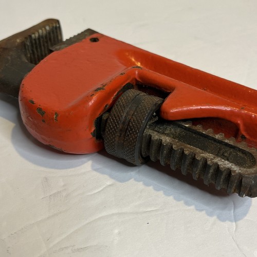 GreatNeck PW14 14” Heavy Duty Pipe Wrench - Super Quality Vintage Tool, Orange - Picture 6 of 9