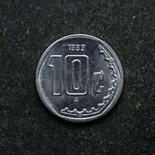 1999-MO Mexico 10 Centavos Unc (ab3228)