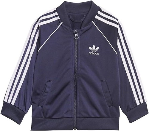 adidas Originals Kids Adicolor Superstar Track Jacket Navy - 第 1/6 張圖片