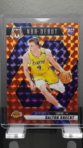 DALTON KNECHT 2024-25 Panini Mosaic NBA Debut #264 Orange Mosaic Prizm /249 (RC)