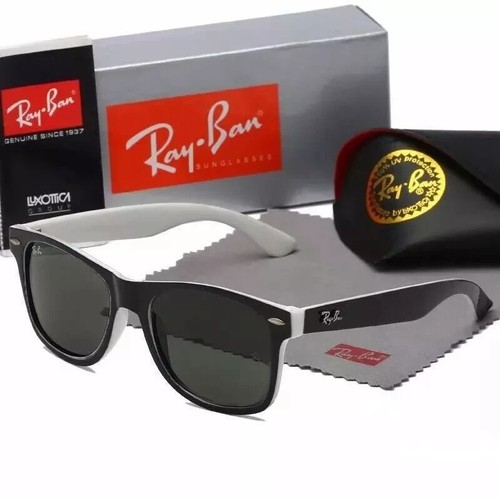 Gafas de sol Ray Ban rectangulares polarizadas marco negro bloqueo UV-Reino Unido - Imagen 8 de 31