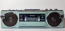 SANYO MR-U4SF Vintage Radio Cassette Boombox Tested Working Green from Japan