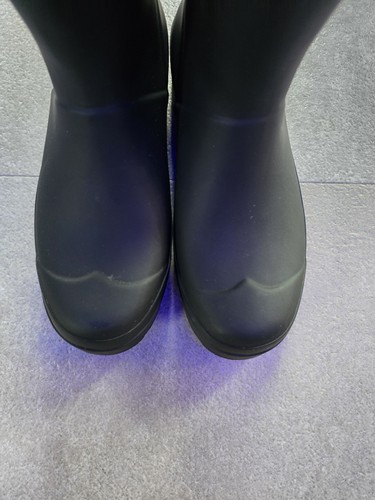 WOMEN'S HUNTER PLAY TALL WATERPROOF BLACK RAINBOOTS SIZE 9 - Picture 5 of 10
