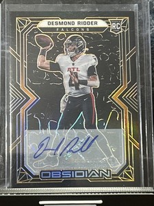 2022 Obsidian Rookies Electric Etch Orange /75 Desmond Ridder Rookie Auto RC
