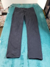 Levis 511 Jeans Size 32x34 Mens Black Stretch Pants Red Tab Denim Slim Straight