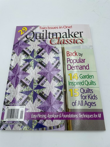 Quiltmaker Magazine Quilting Summer 2014 w/Uncut Patterns Double Issue 29 Quilts - Picture 1 of 7
