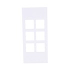 Hubbell HBLLT309WA White 1-Gang 6-Port, Lucent PVC Rigid Custom Wallplate Cover