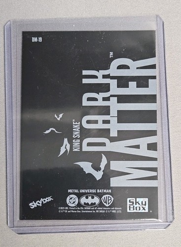 2025 Upper Deck Skybox Metal Universe -  King Snake (Dark Matter) Insert - Picture 2 of 2