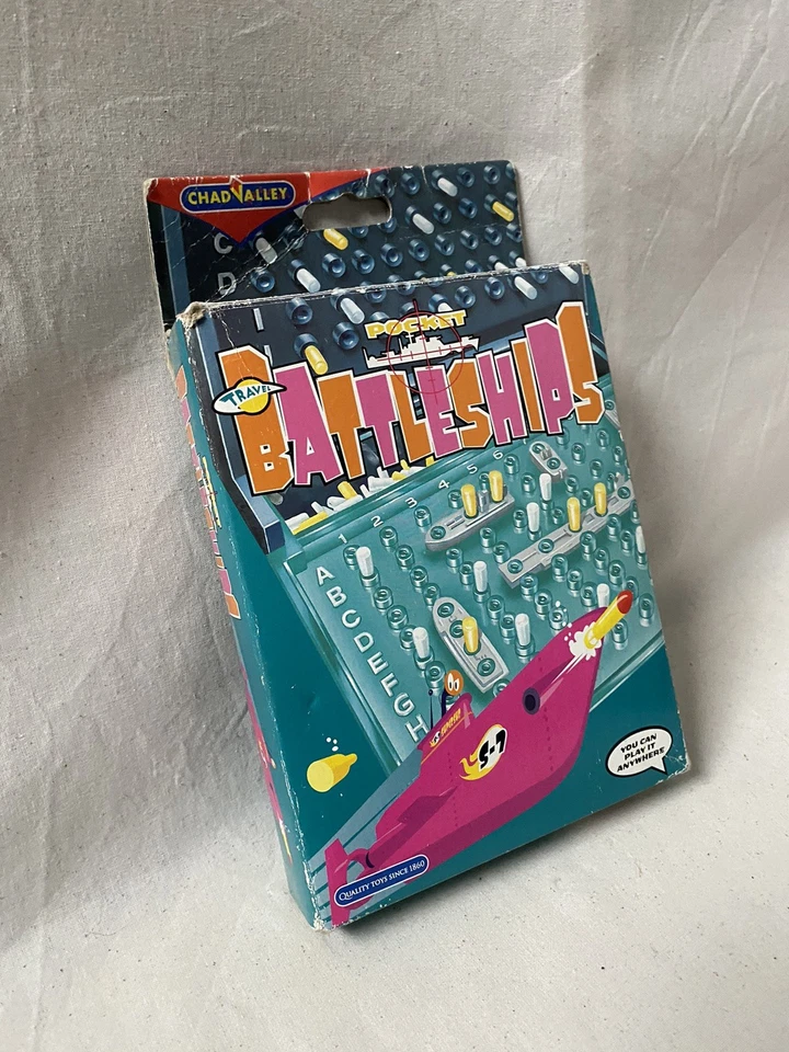 Battleships Naval Game Pocket Edition Chad Valley Travel Classic Strategy 1990s - Image 4 of 4