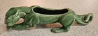 McCoy Panther Planter, 1950s. Green McCoy Planter. Mid-Century Modern Planter