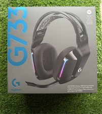 New Logitech G733 Wireless Gaming Headset - Black - PC