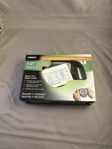 Omron (schwarz) Modell # HBF-306C Fettabbau Monitor, Box & Handbuch, toller gebrauchter Zustand