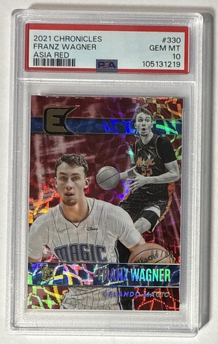 2021 Panini Chronicles ASIA RED/88 Franz Wagner ROOKIE / PSA 10 GEM MINT / 86/88