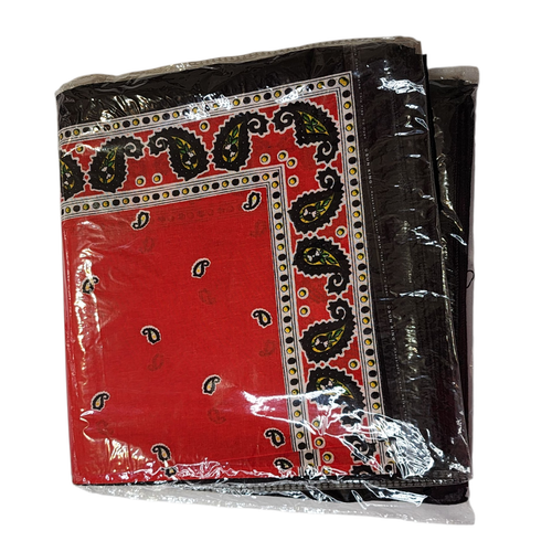 Bandana 100% Cotone Paisley Sciarpa Testa Collo Maschera Viso Confezione da 12 - Foto 6 di 6