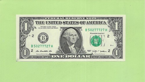 2009 ..UNCIRC $1  B 5027 7727 H  .... 2009  $1  B-H         NICE NOTE     FRN - Picture 1 of 2