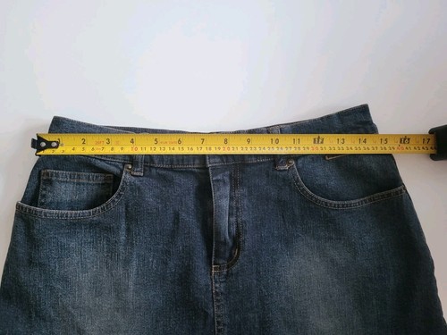 Minifalda vaquera para mujer ELLE UK 12 azul desteñido bolsillos lavados estilo Y2K 00s - Imagen 6 de 10