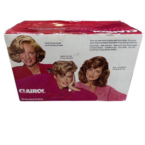 (custodia rossa) CLAIROL INSTANT HEAT 20 RULLI CALDI ARRICCIACAPELLI CLIPS Mo. C-20R Danimarca - Foto 12 di 13