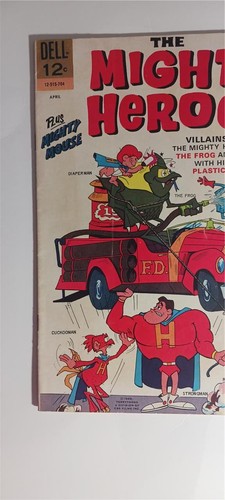 MIGHTY HEROES #2 APRILE 1967 DELL COMICS CBS SABATO MATTINA CARTONE ANIMATO F/VF 7.0 - Foto 3 di 8