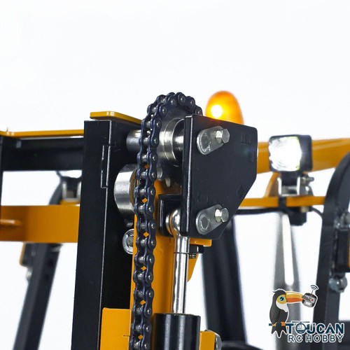 US Stock 1/14 RTR Hydraulic RC Forklift Truck Transfer Car Vehicle Model Sound - Picture 20 of 24