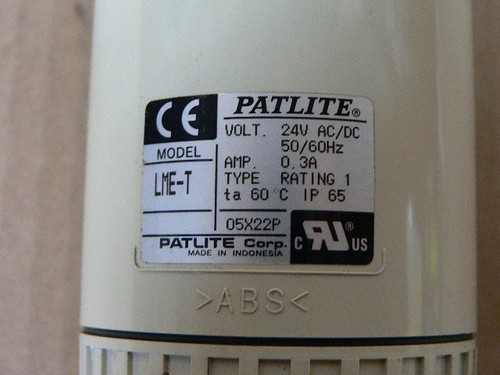 Patlite Beacon Stack Light Lme-T 24V Ac/Dc Red - Imagen 3 de 3