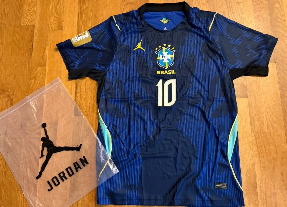 【Used】NIKE ブラジル代表14/15 ネイマール 10 ブルー レプリカ 25+ Blue Neymar Jr. National Team Soccer Fan Apparel & Souvenirs
