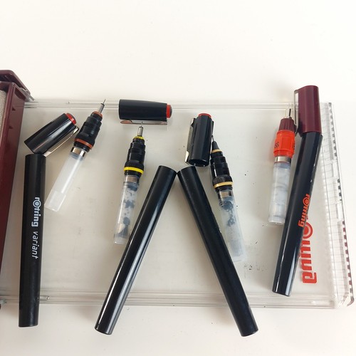 Vintage Rotring Technical Drawing Pen set 0.18 0.2 0.4 0.5 mm - Made in Germany - Picture 4 of 8