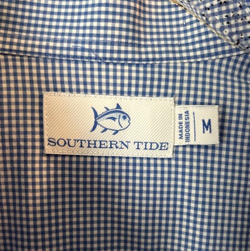 Southern Tide Intercoastal Shirt Mens Blue Button Up Size M - Picture 3 of 4