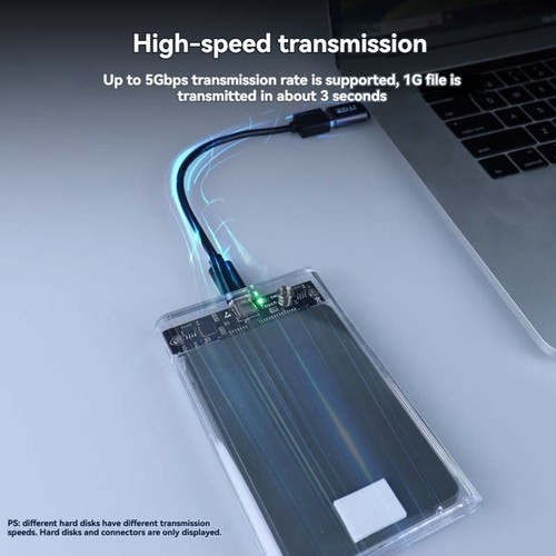Type C HDD Enclosure 2.5 Inch SATA SSD Hard Drive Case External Enclosure8264 - Afbeelding 9 van 10