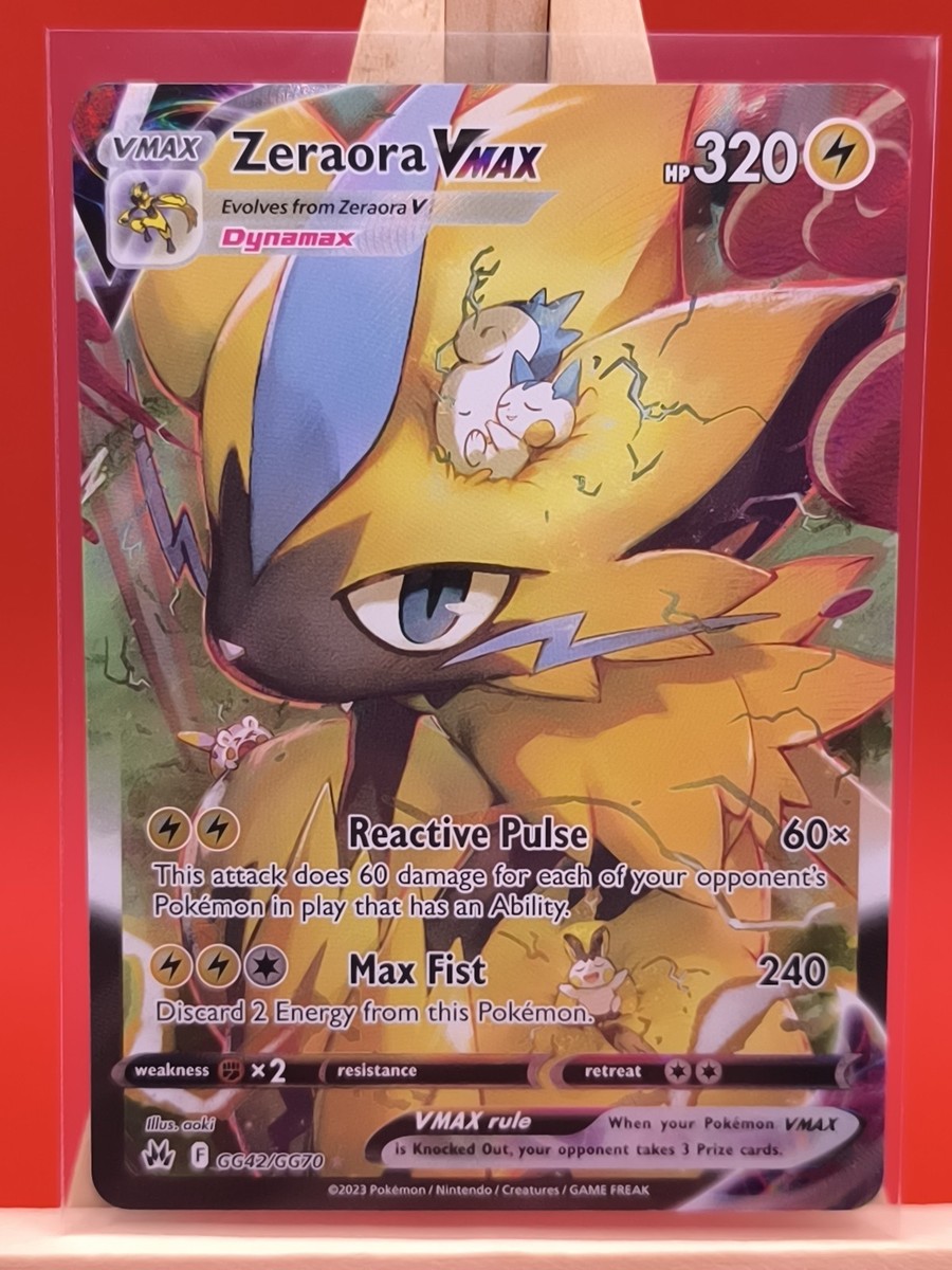 Zeraora VMAX GG42/GG70 Crown Zenith Alternate Art Ultra Rare