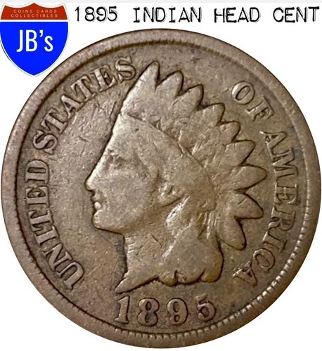 1895 Indian Head Cent Penny 1c - Good (G)