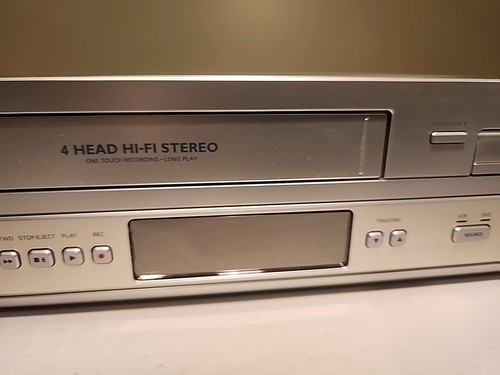 Philips 4 Hd Hi Fi Stereo VCR doesnt work/DVD works Recorder/Player No Remote - Picture 3 of 12
