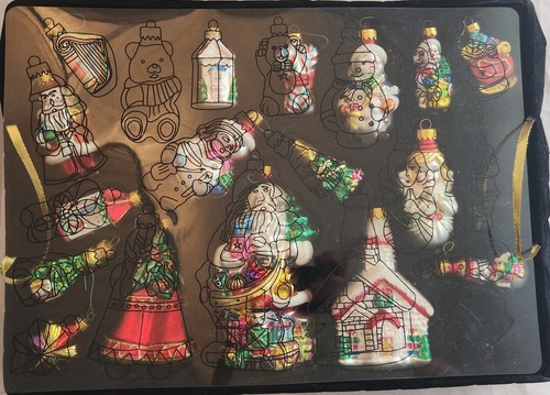 Set 35 Macys Holiday Thomas Pacconi Vetro Soffiato Addobbi Albero di Natale Babbo Natale - Foto 7 di 16