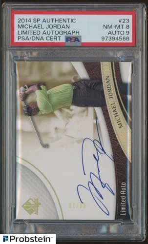 Michael Jordan HOF Signed 2014 SPA Golf Limited #23 9/10 PSA 8 PSA/DNA 9 AUTO