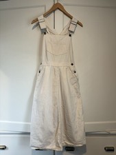 Vintage Madewell Cream Denim Overall Dress
