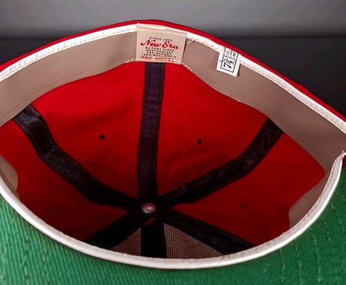 Cappello Vintage New Era Chicago White Sox MLB Pelle Fascia Taglia 7 1/2 - Foto 7 di 9