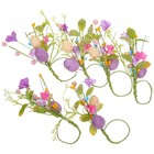  6 Pcs Napkins Holders Ring Easter Centerpiece Bunny Table Decor for Party