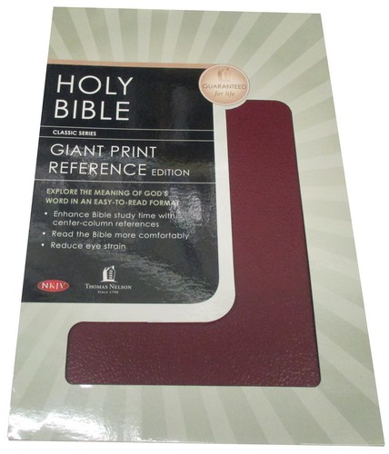 Holy Bible New King James Version Classic Giant Print Center Column Referenc...