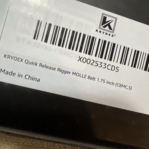 Cinturón táctico KRYDEX 1,75 pulgadas Rigger MOLLE cinturón de alta resistencia camuflaje de liberación rápida - Imagen 2 de 5