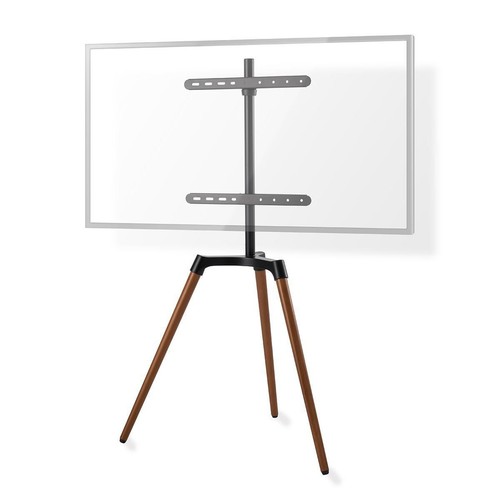 TV Floor Stand 50-65" 35kg Bracket Tripod 140° Rotate 400x400 Black & Wood - Picture 12 of 12
