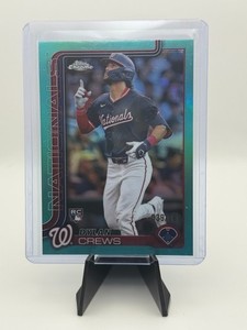 2025 Topps Chrome  - Dylan Crews #146 Aqua Refractor 39/199 Rookie Card
