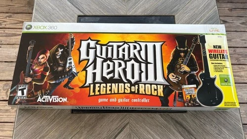 XBox 360 Guitar Hero III 3 Legends of Rock Wireless Guitar Video Game Controller