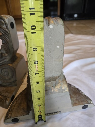 Pair Vtg Ornate Gilt Carved Wall Shelves Hollywood Regency 80s Miami Penthouse - Picture 15 of 20