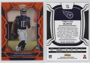 2022 Certified Rookies Mirror Orange /149 Treylon Burks #115 Rookie RC