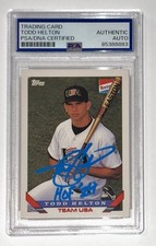Todd Helton Autograph Signed 1993 Topps Bazooka Rookie “HOF 24” PSA/DNA