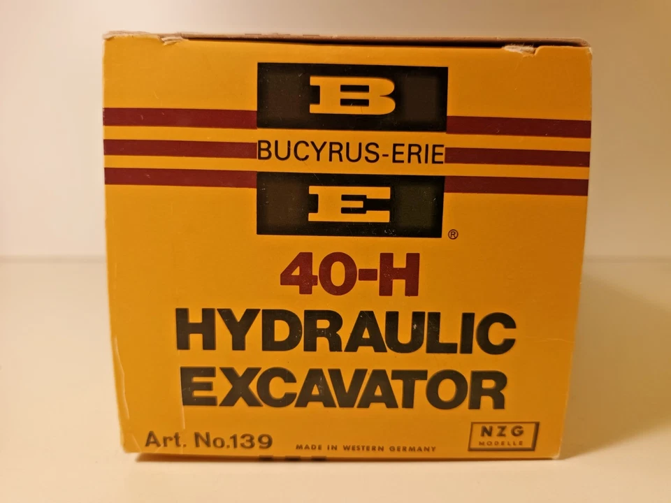 BUCYRUS-ERIE 40-H - Escavatore cingolato - NZG #139 con scatola -1/50 - anni '70 - Immagine 2 di 4