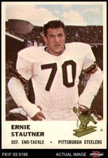 1961 Fleer #125 Ernie Stautner Steelers HOF Boston College 7 - NM